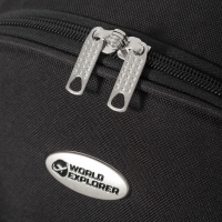 Troler cabina avion, 2 roti, 3 manere, negru, 48 x 32 x 23 cm, WE101